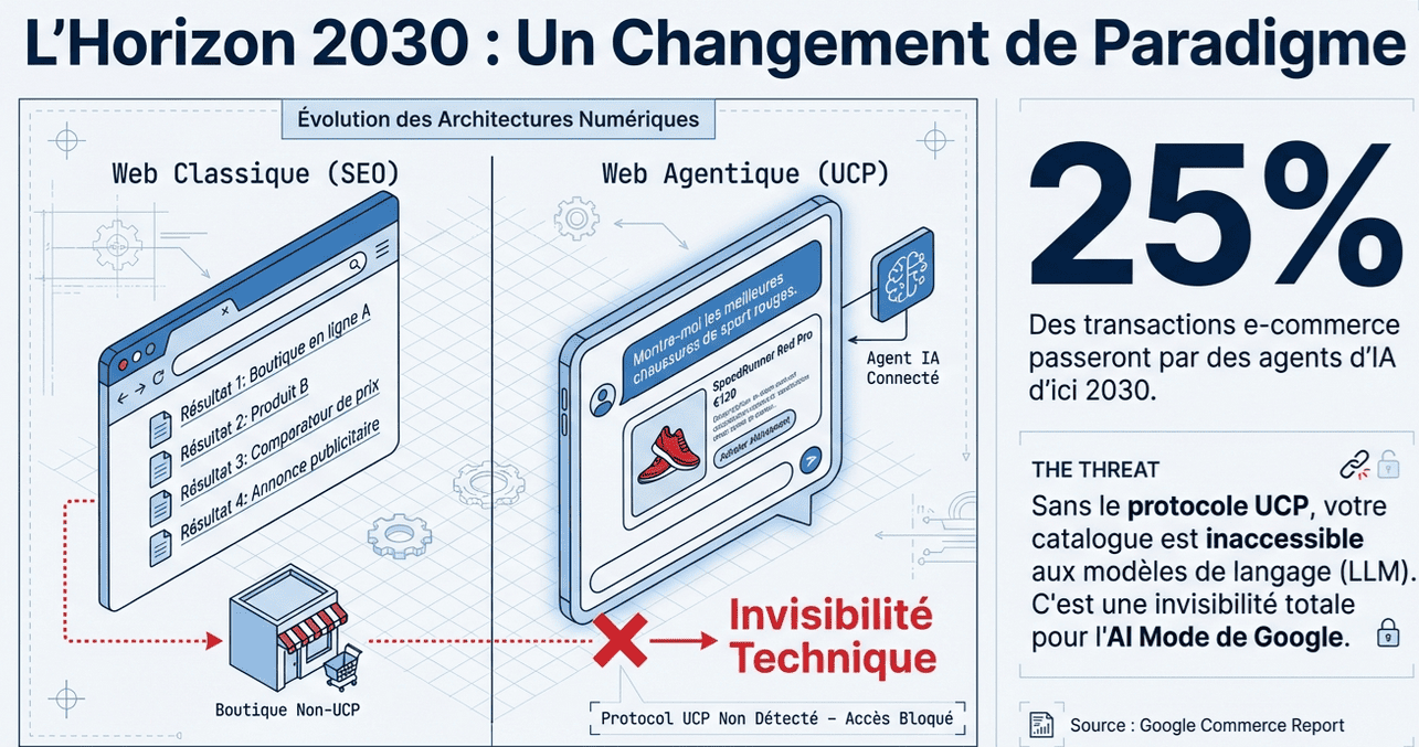 Préparez votre CMS E-commerce à l'ère de l'UCP Google : Guide technique pour WooCommerce, PrestaShop et Shopify