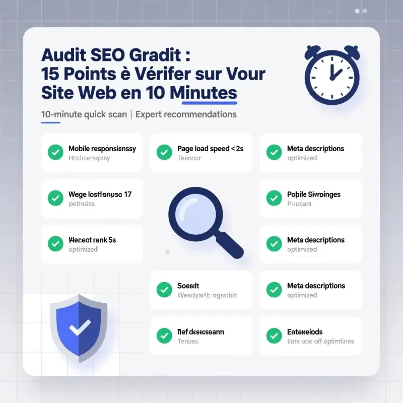 Audit SEO gratuit : 15 points à vérifier sur votre site web en 10 minutes