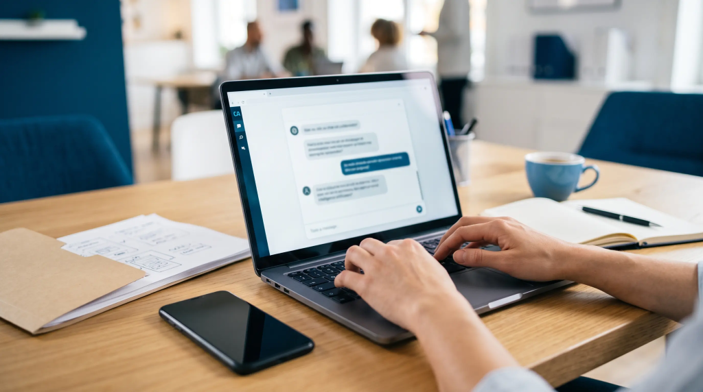 Chatbot intelligent ouvert sur un ordinateur portable, usage d'un RAG sur mesure